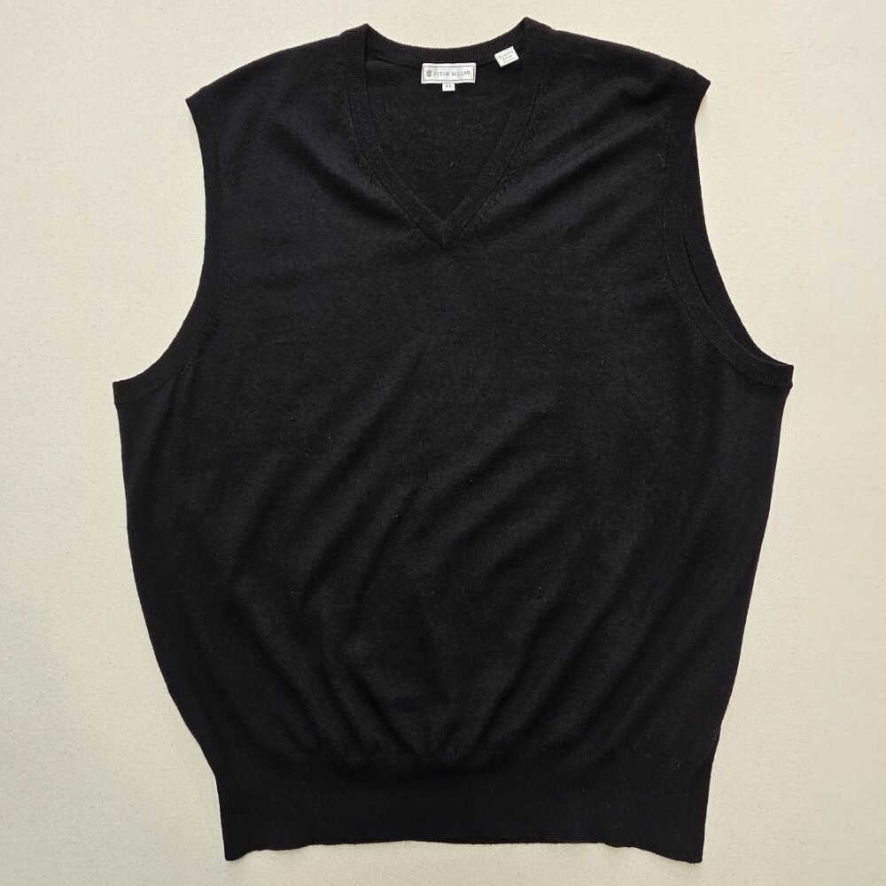 Peter Millar Merino Wool V Neck Vest XL - Picture 2 of 5